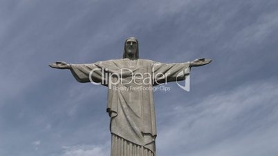 Christusstatue und Bucht in Rio de Janeiro , Brasilien