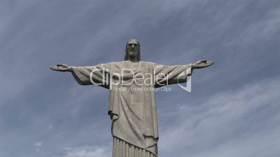 Christusstatue und Bucht in Rio de Janeiro , Brasilien