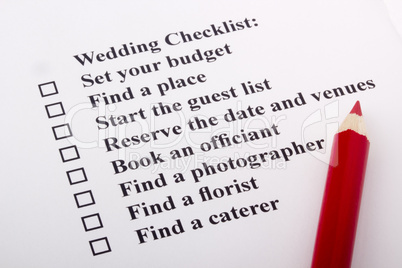 Wedding Checklist