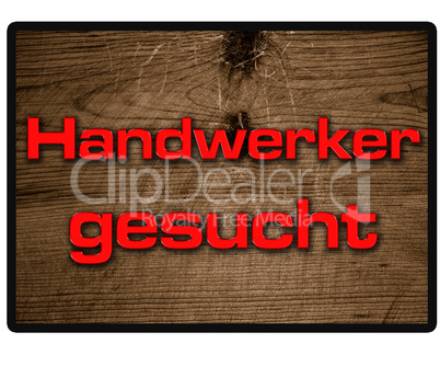 Fachkräfte Handwerker gesucht Tafel