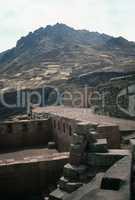 Inca ruins in Pisac, Peru