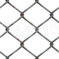 Rusty Chainlink, isolated on white background