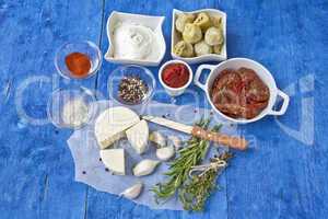 mediterrane Küchenzutaten