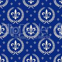 Blue royal seamless textile pattern