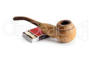 Tobacco Pipe And Matches