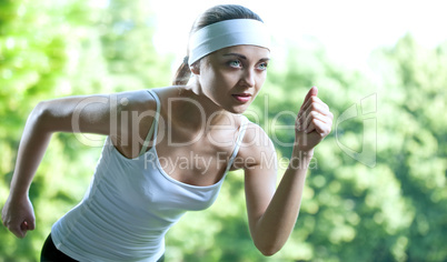 Woman running