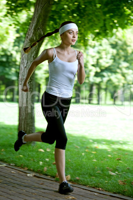 Woman running