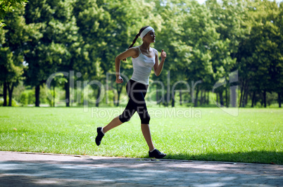 Woman running