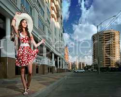 beauty woman in the city