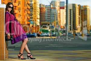 beauty woman in the city