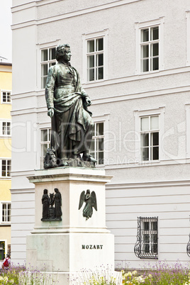 Mozart statue Salzburg