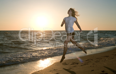 beauty woman at sea