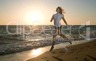 beauty woman at sea