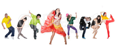 eine Gruppe von Tänzern