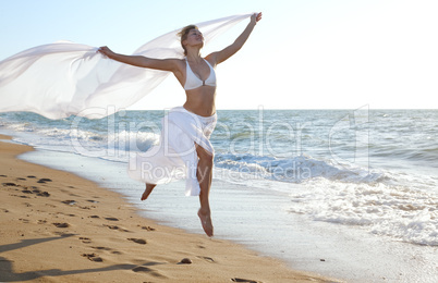 Woman jumping