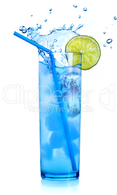 blue cocktail martini