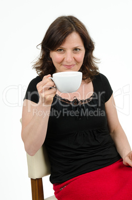 Woman with cup