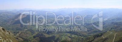 aerial view of mountains