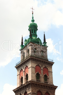 Belltower in Lviv, Ukraine