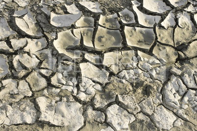 Dry soil with cracks