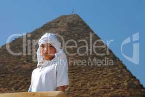 Boy tourist in Egypt