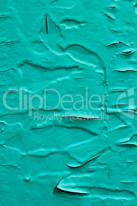 Old wooden surface in turquoise