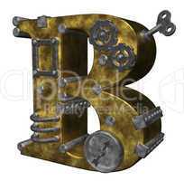 steampunk buchstabe b