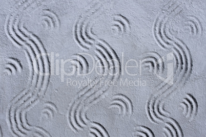 Ornamental cement surface