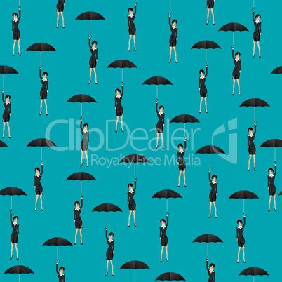 Abstract business girl background