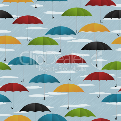Seamless umbrella pattern