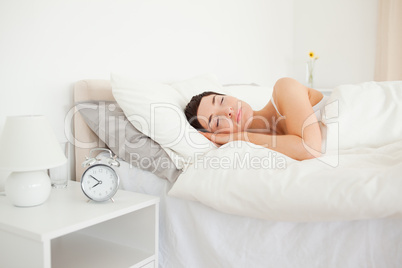 Beautiful woman sleeping