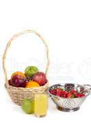 Basket with fruits