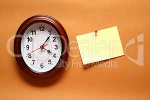 Paper Note And Clock