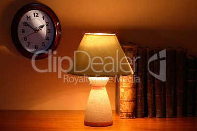 Lamp And Books