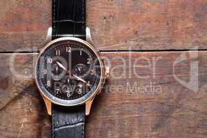 Wristwatch On Wood