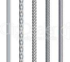 set of seamless steel cable