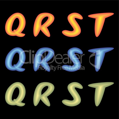 Letters QRST.