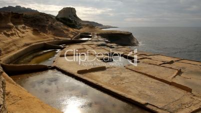Malta/ Gozo: Historische Salzproduktion bei Reqqa Point