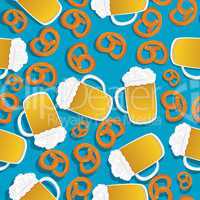 Beer and pretzels pattern
