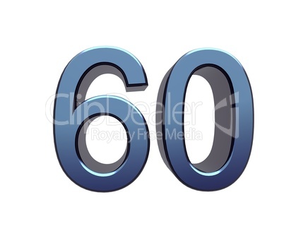Zahl 60 Zahl 60