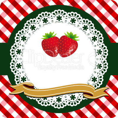 Strawberry label