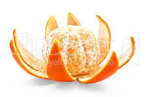 Mandarin on the peel by purified