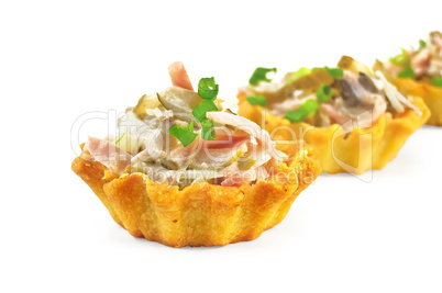 Tartlet with salad