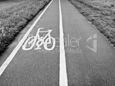 Bike lane sign