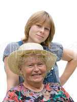 Großmutter und Großtochter