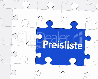 Preisliste