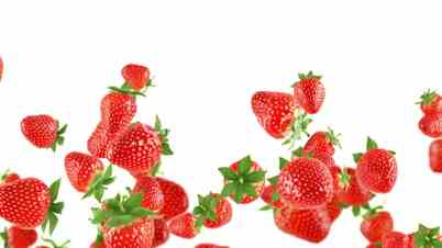 Falling strawberries
