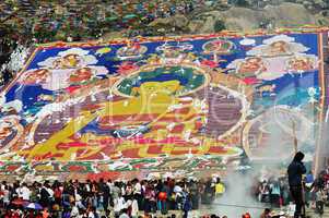 Shoton Festival in Tibet