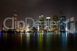Shanghai Pudong Night Skyline