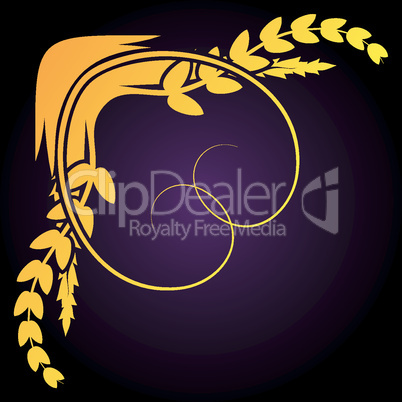 vector floral and foliage pattern